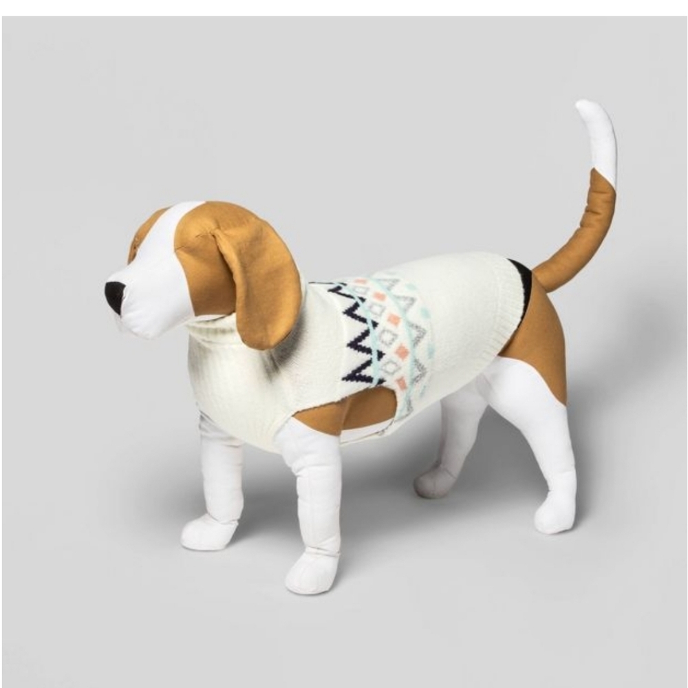 NWT Dog and Cat Sweater White Feather Boots & Barkley Size S